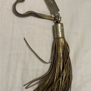 MCM Gold Tassel Keychain
